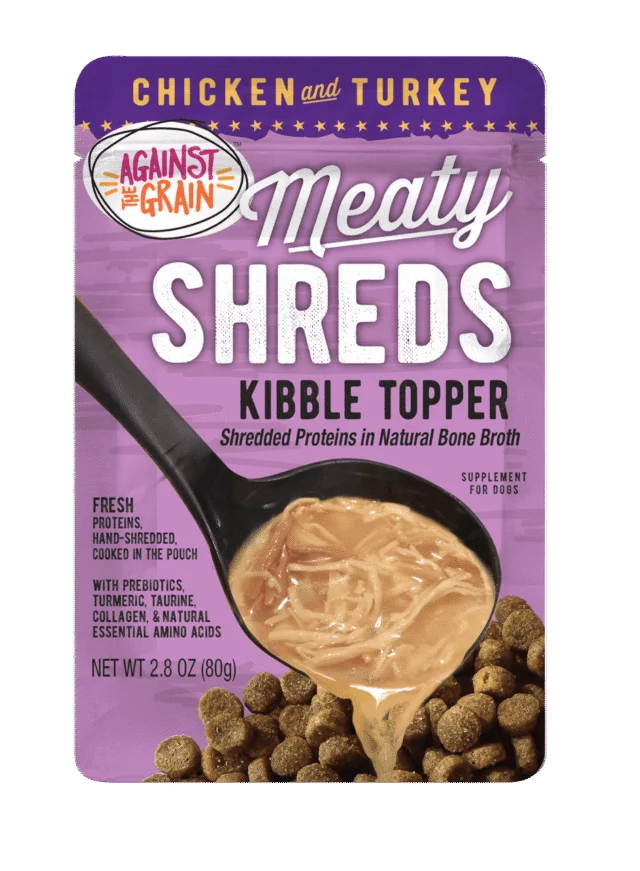 Shreds Slow Cooked Shredded Chicken & Turkey Kibble Topper
