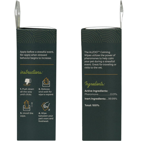 Calming Wipes with Pheromones for Cats and Dogs