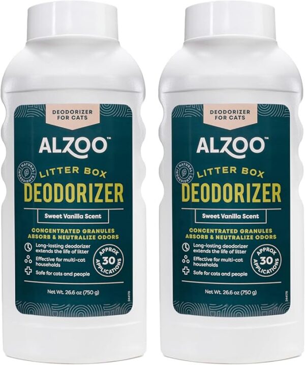 Cat Litter Deodorizer, Sweet Vanilla Scent, 26.6 Oz., Pack of 2