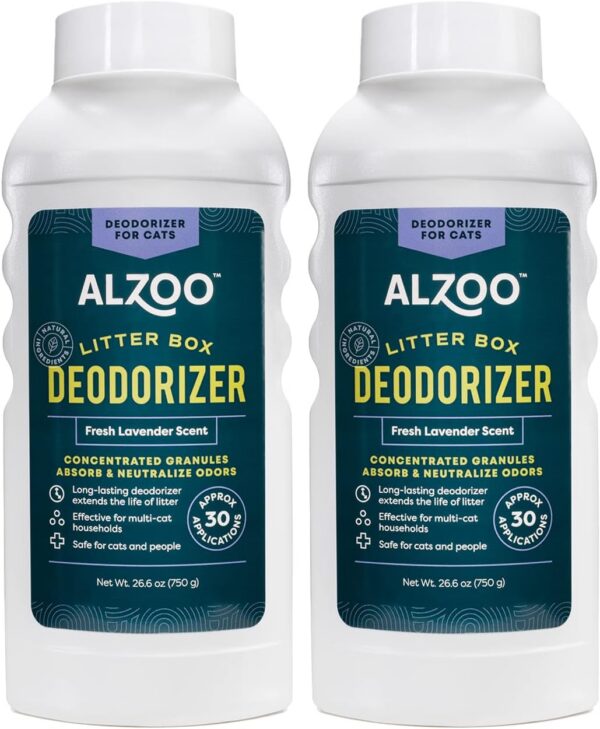 Cat Litter Deodorizer, Fresh Lavender Scent, 26.6 Oz., Pack of 2