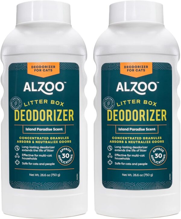 Cat Litter Deodorizer, Island Paradise Scent, 26.6 Oz., Pack of 2