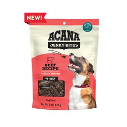 ACANA Jerky Bites Beef Recipe Soft Chewy Treats
