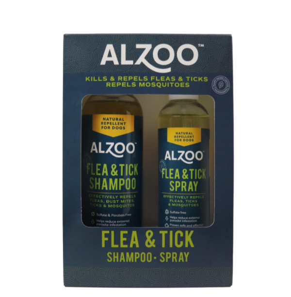Flea & Tick: Shampoo and Spray Kit for Dogs