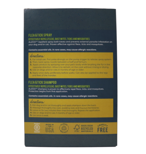 Flea & Tick: Shampoo and Spray Kit for Dogs