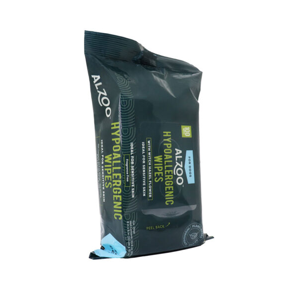 Plant based grooming hypoallergenic wipes for dogs