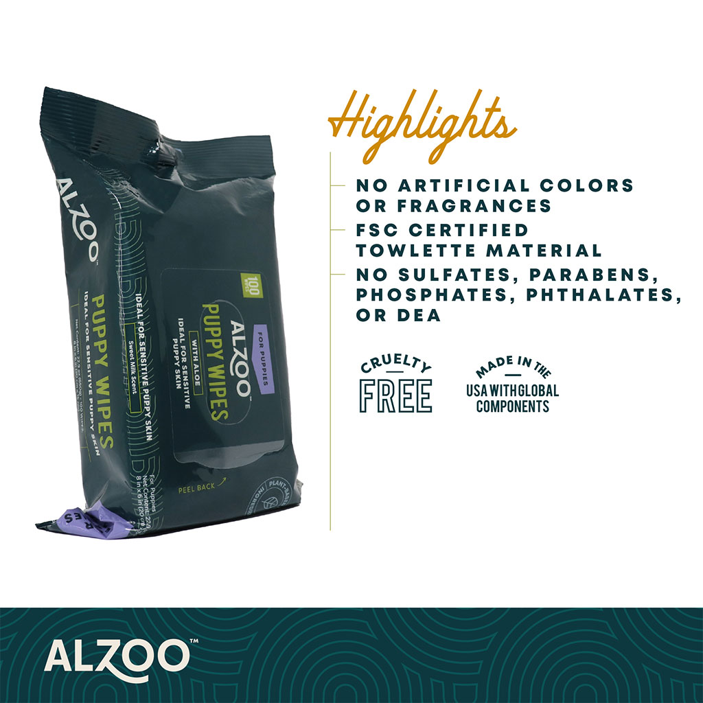 Plant-Based Grooming Wipes for Puppies